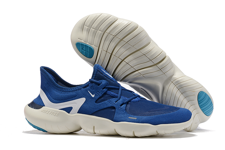 New Women Nike Freen Run 5.0 Blue White Running Shoes